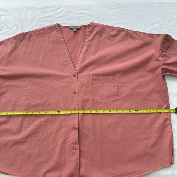 COS Women’s Shirt Oversized Top, Dusty Rose, Cotton Poplin, Minimalist, Size 2 - Picture 9 of 16